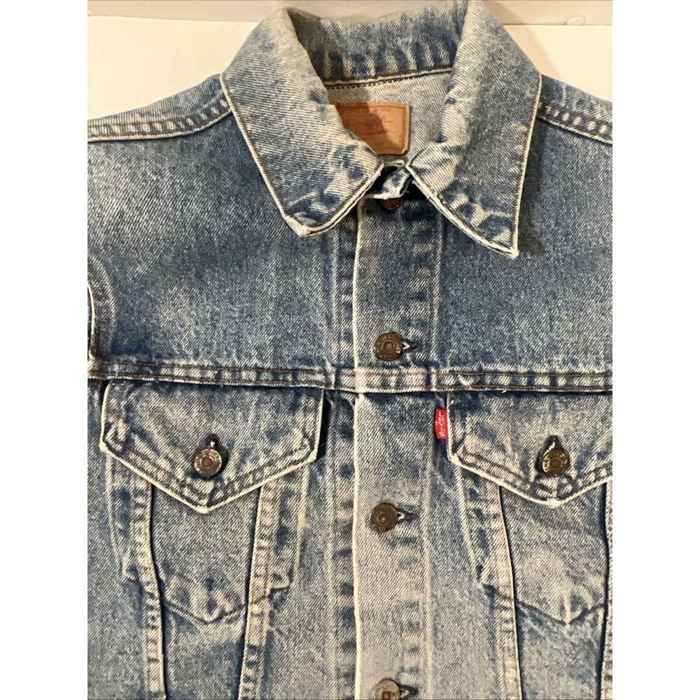 VTG 70-80s Levi's Denim Vest Size 36 Small Festival Country